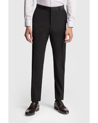 Ted Baker - Flat Fronted Slim Fit Suit Trousers - Lyst