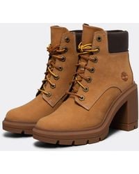Timberland - Allington Heights 6 In Lace Up Taupe Grijs Nubuckleer Boot Tb 0a5y6z 929 - Lyst