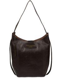 Pure Luxuries - 'Hoxton' Dark Leather Tote Bag - Lyst