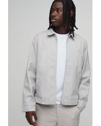 BoohooMAN - Tailored Regular Fit Zip Collared Co-Ord Jacket - Lyst