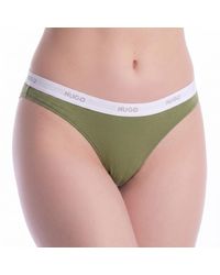 BOSS - Elastische Katoenen String Met Logo 50557101 - Lyst