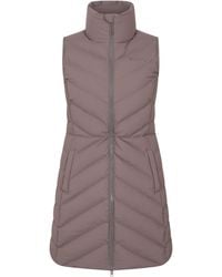 Mountain Warehouse - 'Anmore' Padded Long Gilet With Side Pockets Water Resistant Jacket - Lyst