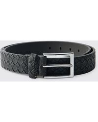 BoohooMAN - Pu Weave Belt - Lyst