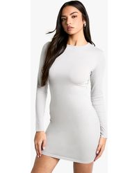 Boohoo - Premium Super Soft Long Sleeve Bodycon Mini Dress - Lyst
