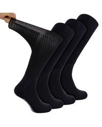 Dr.Socks - 4 Pack Long Bamboo Diabetic Socks With Grips For And - Lyst