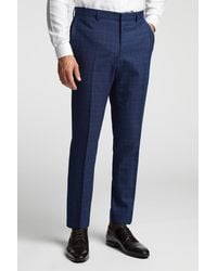 Ted Baker - Slim Fit Soft Check Trousers - Lyst