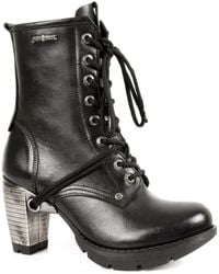 New Rock - Ladies Leather Gothic Trail Boots- Tr001-S1 - Lyst