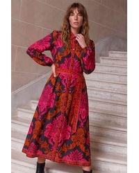 Roman - Baroque Border Shirt Dress - Lyst