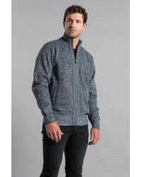 Kensington Eastside - Funnel Neck Zip-Through Cardigan Fleece - Lyst