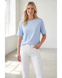 Secret Label - Relaxed Linen Blend T-Shirt - Lyst