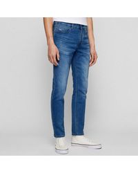 BOSS - Taber Jeans In Donkerblauw - Lyst