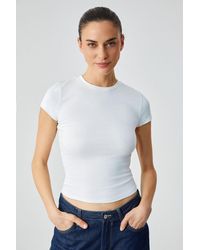Grimelange - Slim Fit Crop Crew Neck T-Shirt - Lyst