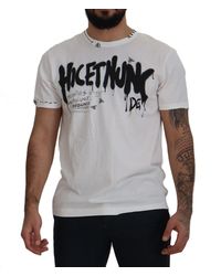 Dolce & Gabbana - Amor Katoenen Crewneck T-Shirt Voor - Lyst
