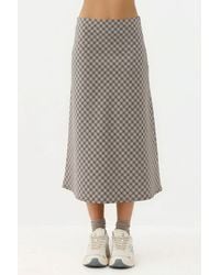 Hiccup - Midi A-Form Fit Plaid Skirt With Zipper - Lyst