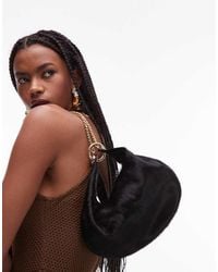 ASOS - Hair On Real Leather Pouch Clutch With Hardware - Lyst