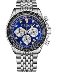 Stuhrling - Japanese Chronograph Raceway 1010 44Mm Quartz Watch - Lyst