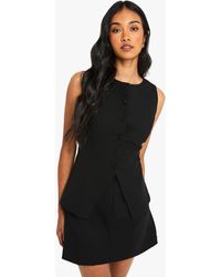 Boohoo - Tailored Waistcoat Mini Dress - Lyst