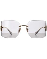 Miu Miu - Rimless Light Mu54Ys Metal - Lyst