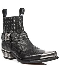New Rock - Metal Gothic Boots-7950P-S1 Leather - Lyst