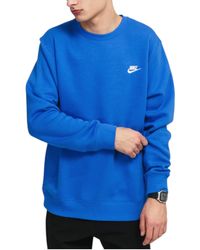 Nike - Bv2662 Sportswear Club Fleece Crew Relax Fit Sweatshirt - Lyst