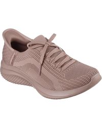 Skechers - Ultra Flex 3.0 Pure Color Textile Dark Trainers - Lyst