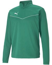 PUMA - Teamrise 1/4 Tracksuit Zip Drill Midlayer Top 657394 - Lyst