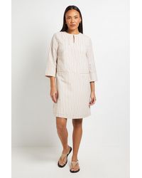 PRINCIPLES - Trapeze Stripe Tunic Dress - Lyst