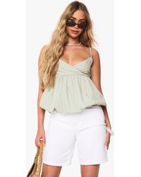 Boohoo - Puffball Poplin Cami - Lyst