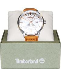 Timberland - Analogue Leather Tan Watch - Lyst