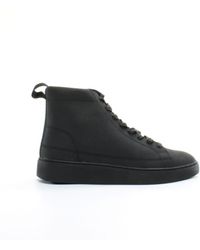 Lyle & Scott - Shankly Mid Black Trainers Nubuck Leather - Lyst