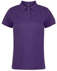 Asquith & Fox - Ladies Plain Short Sleeve Polo Shirt () Cotton - Lyst