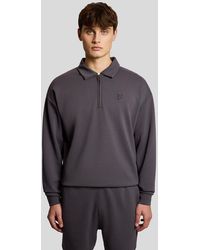 Lyle & Scott - 1/4 Zip Collar Sweatshirt - Lyst