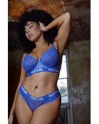 Hustler - Branded Lace Bra - Lyst