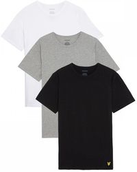 Lyle & Scott - Basic 3 Pack T-Shirt - Lyst