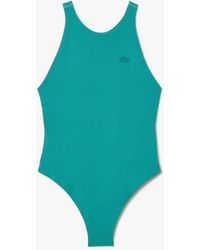 Lacoste - One Piece Polyamide Swimsuit - Lyst