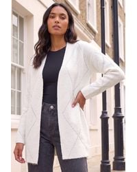 Roman - Sparkle Argyle Cardigan - Lyst