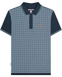Lambretta - Ss24 Houndstooth Polo Shirt Cotton - Lyst