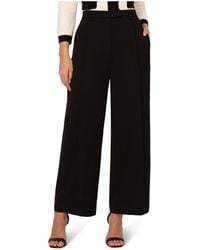 Adrianna Papell - Wide Leg Full Length Trouser With Side Stitch Detail And Pocket - Lyst