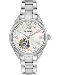 Bulova - Automatic Ladies Watch 96P181 Stainless Steel - Lyst