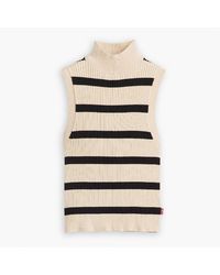 Levi's - Levi's Tulip Mock Neck Sleeveless Box Tank - Lyst