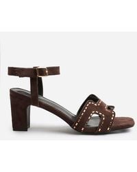 Where's That From - Wheres 'Ivy' Low Block Heel With Cut Out Detailing And Diamantes - Lyst