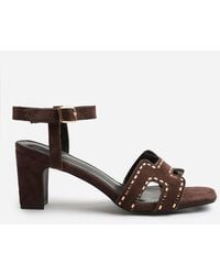 Where's That From - Wheres 'Ivy' Low Block Heel With Cut Out Detailing And Diamantes - Lyst