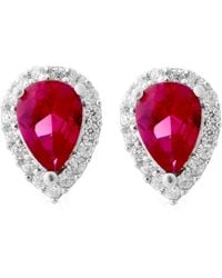 Orphelia - 'Enora' 925 Sterling Stud Earrings - Lyst