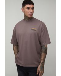 BoohooMAN - Tall Oversized Extended Neck Super Premium Heavyweight Limited T-Shirt - Lyst