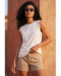 Roman - Embroidered Frill Top - Lyst