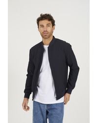 Brave Soul - Seersucker Bomber Jacket - Lyst