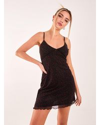 Pink Vanilla - Ditsy Print Mesh Cami Dress - Lyst
