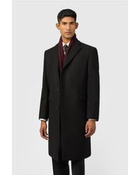 Alexandre Silver Label - Single Breasted Long Sleeve Four Button Overcoat - Lyst