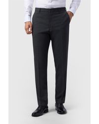 Limehaus - Flat Fronted Regular Suit Trousers - Lyst