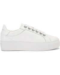 Kurt Geiger - Leather Kgl Crystal Cupsole Sneakers - Lyst